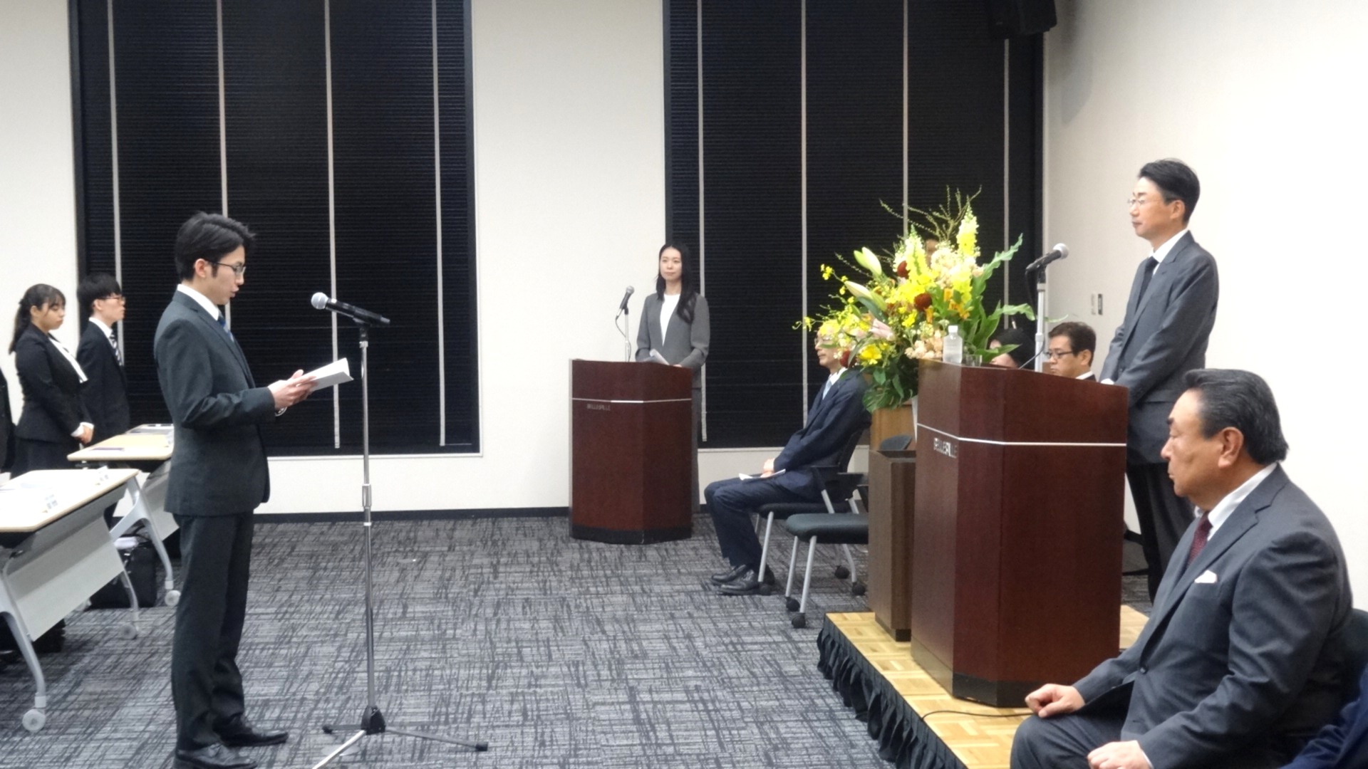 新入社員代表挨拶